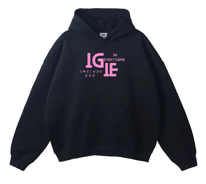 Include God In Everything Black and Pink Sweater