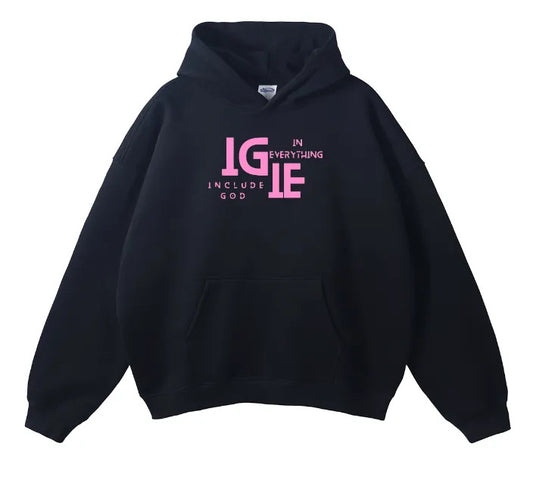 Include God In Everything Black and Pink Sweater